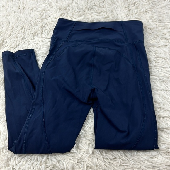 Lululemon Time To Sweat Crop *23" True Navy - Picture 4 of 6